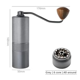 image-Manual Coffee Grinder KJ-SY12 Stainless Steel Burr