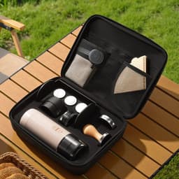 image-Coffee Grinder Carrying Bag, Waterproof Portable Storage