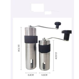 image-Manual Coffee Grinder, Portable Stainless Steel, Adjustable