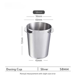 image-Stainless Steel Coffee Dosing Cup 51/53/58mm