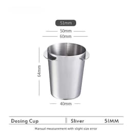 image-Stainless Steel Coffee Dosing Cup 51/53/58mm