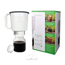 image-Portable Cold Brew Coffee Maker, 1.65L Glass Bucket