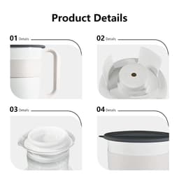 image-Portable Cold Brew Coffee Maker, 1.65L Glass Bucket