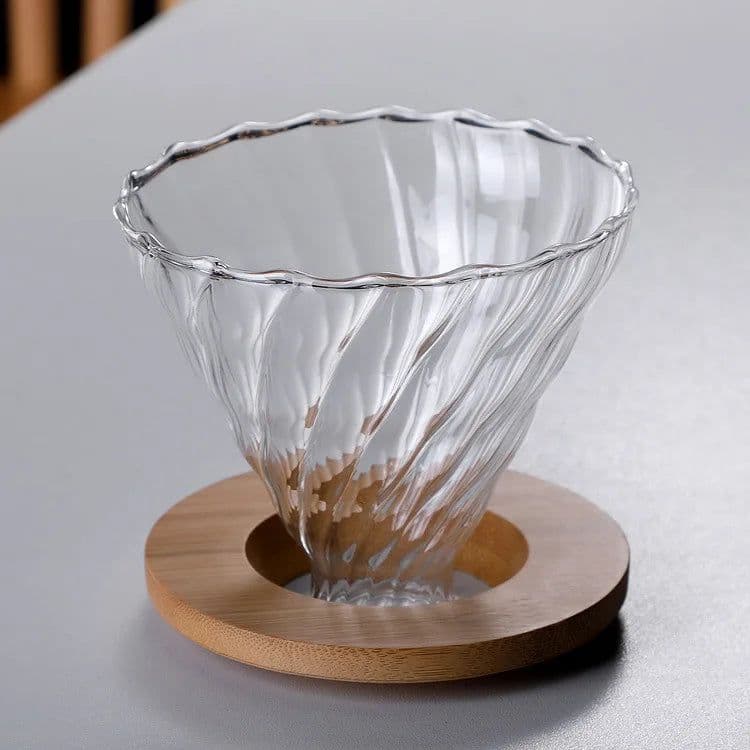 image-Pour Over Coffee Maker Set, 400ml Borosilicate Glass