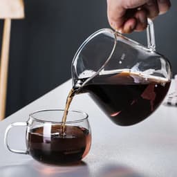 image-Pour Over Coffee Maker Set, 400ml Borosilicate Glass