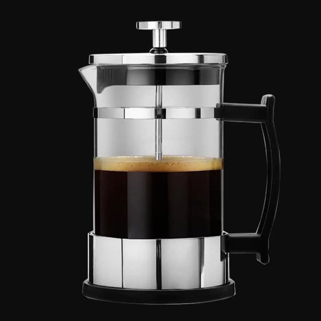 image-Stainless Steel Glass French Press Coffee Maker 350ml