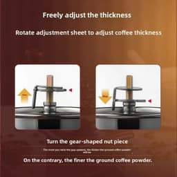 image-Vintage Manual Coffee Grinder with Adjustable Coarseness
