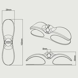 image-SAFENH Kitchen Cable Organizer, TPU, 103x28mm