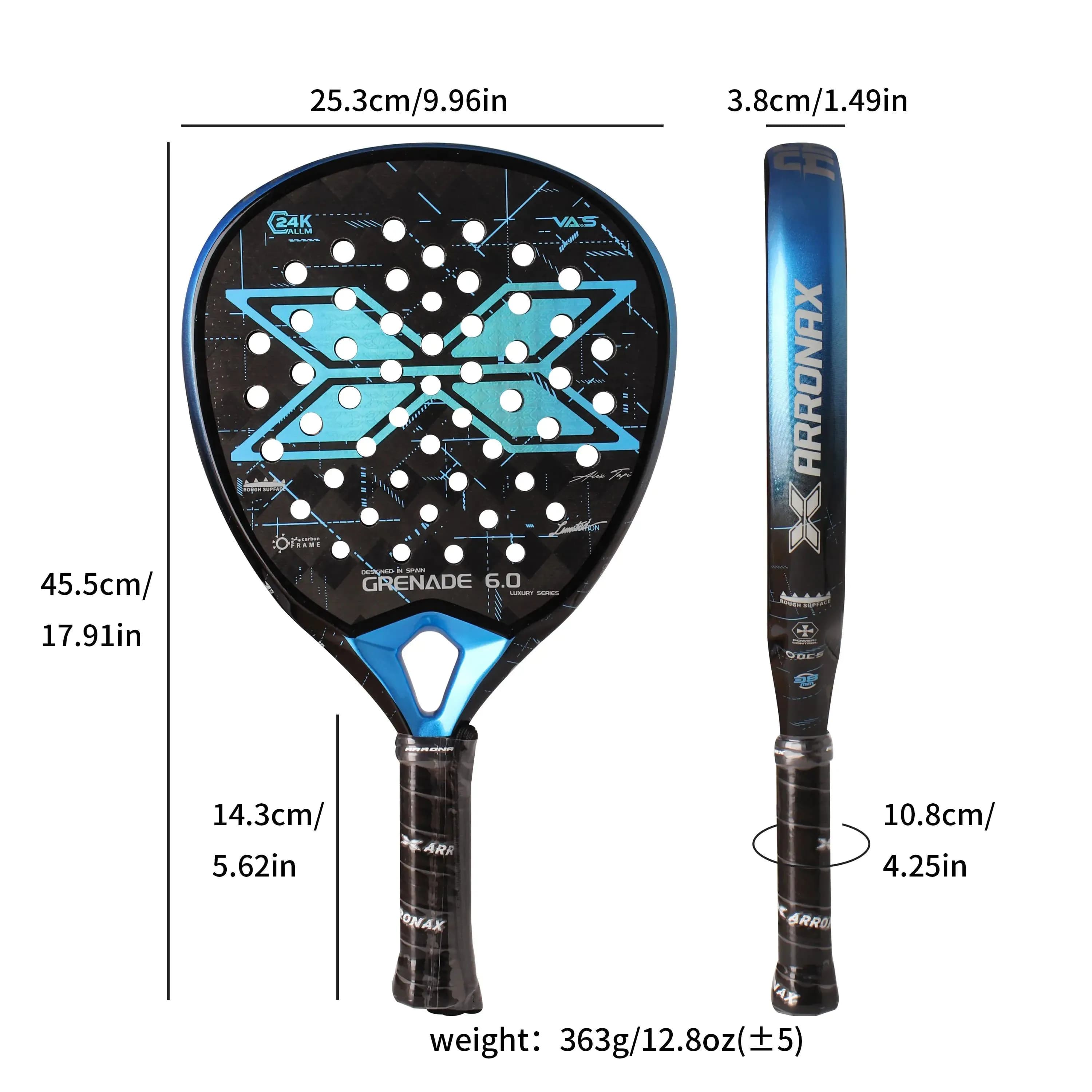 image-Arronax 24K Carbon Padel Racket Diamond Shape