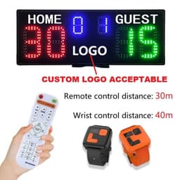 image-YIZHI LED Tennis Scoreboard GA30B with Wrist Control