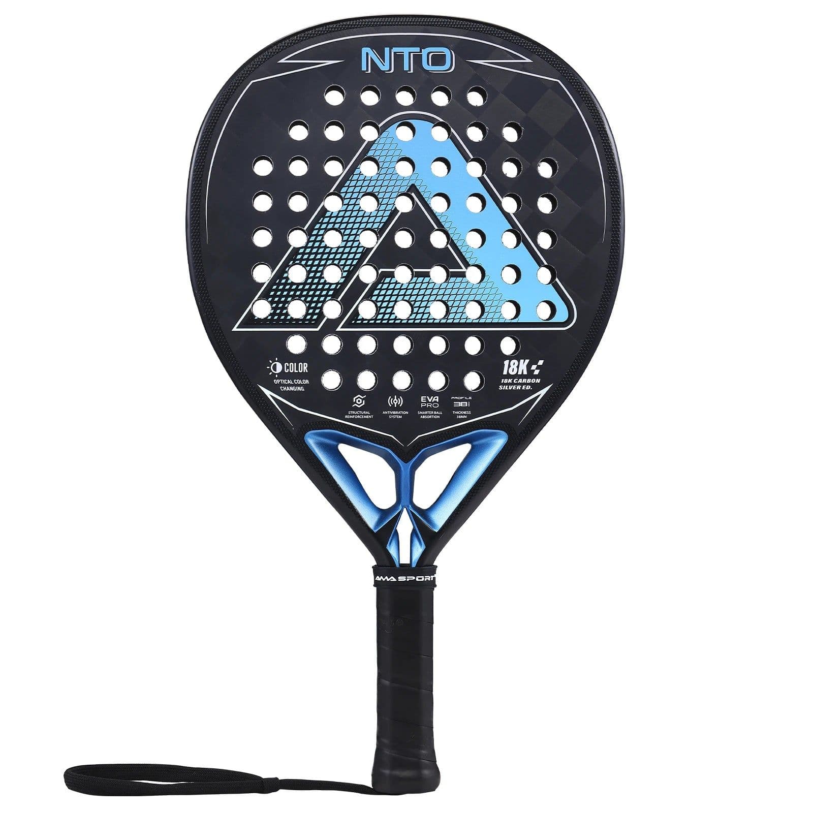 image-AMA Sport NTO Padel Racket 18K Carbon Diamond Shape