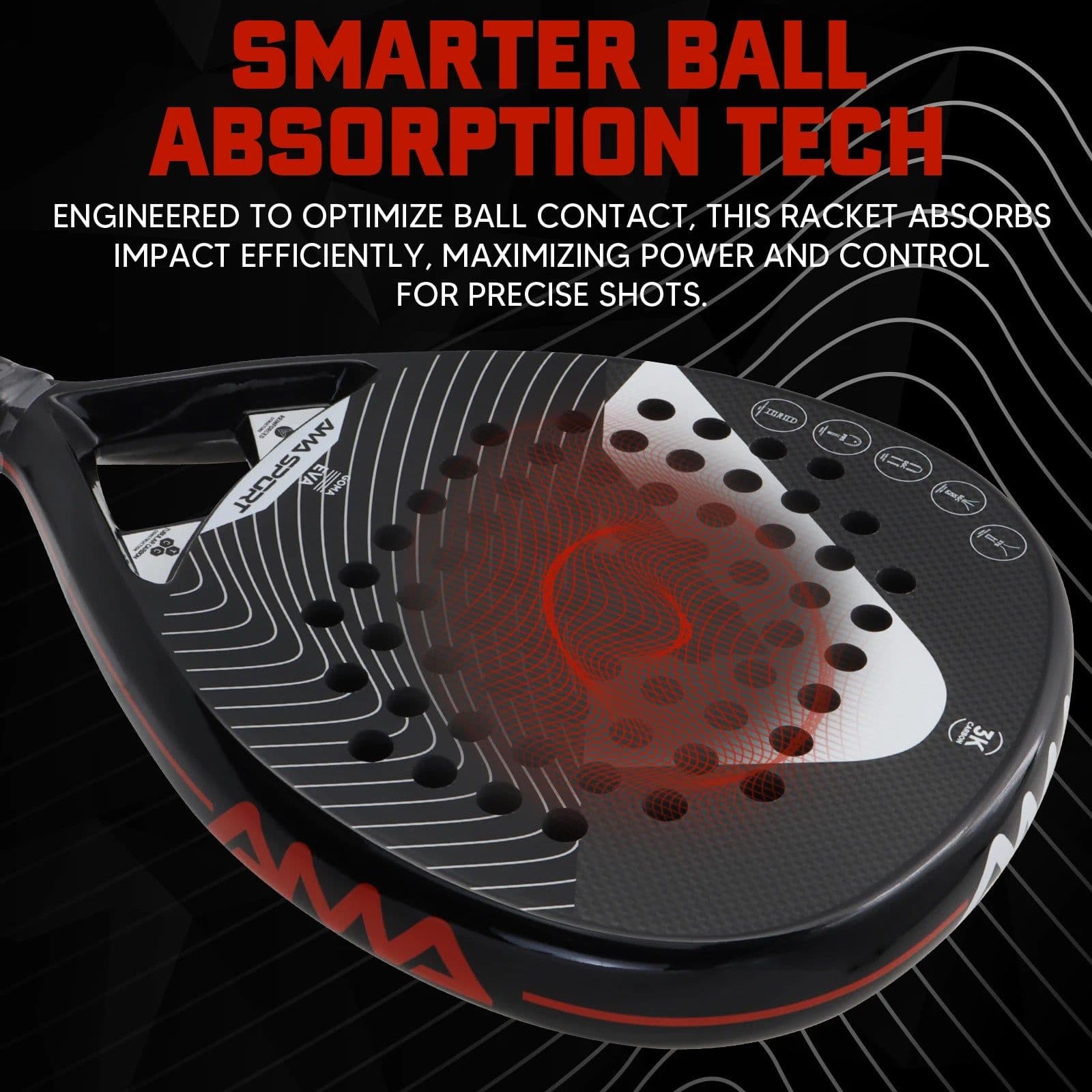 image-AMA Sport P42 3K Carbon Fiber Padel Racket