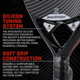 image-AMA Sport P42 3K Carbon Fiber Padel Racket