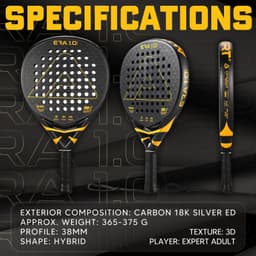 image-AMA SPORT Era Cubic JP91 18K Carbon Padel Racket