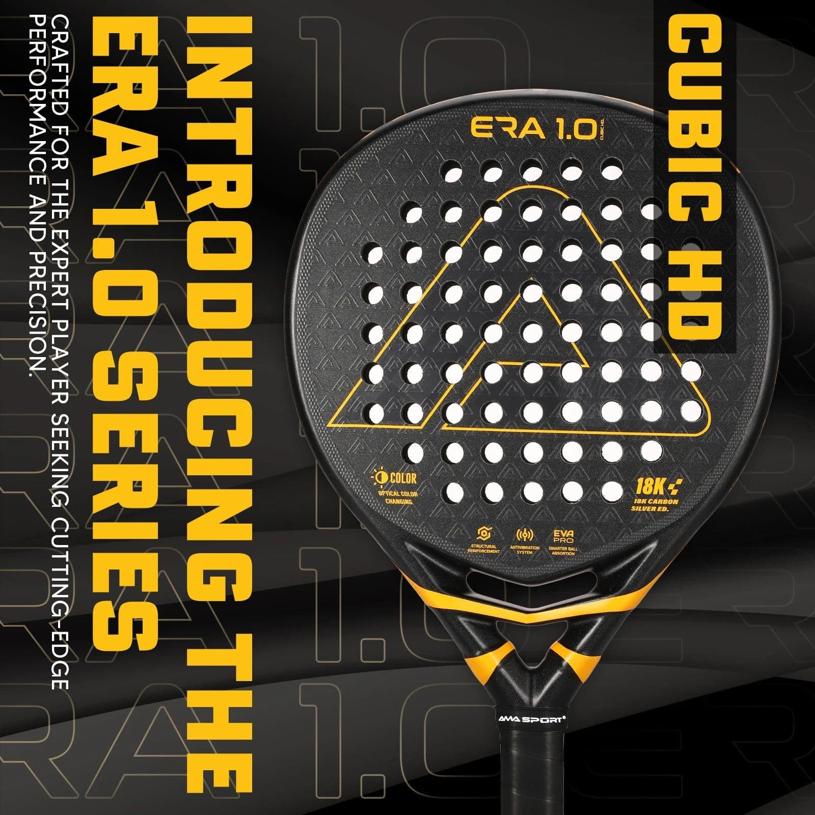 image-AMA SPORT Era Cubic JP91 18K Carbon Padel Racket