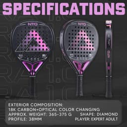 image-AMA SPORT NTO Padel Racket 18K Carbon Diamond