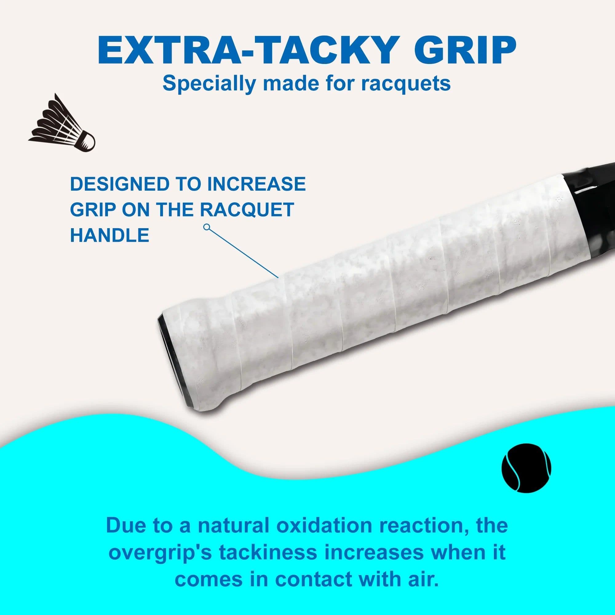 image-Recoo Tennis Overgrip PU Anti-Slip