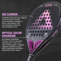 image-AMA Sport NTO Padel Racket 18K Carbon Fiber Diamond