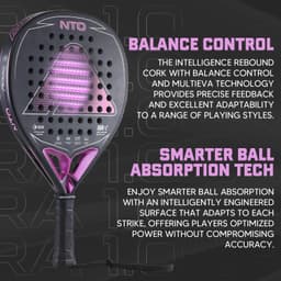 image-AMA Sport NTO Padel Racket 18K Carbon Fiber Diamond
