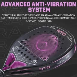 image-AMA Sport NTO Padel Racket 18K Carbon Fiber Diamond
