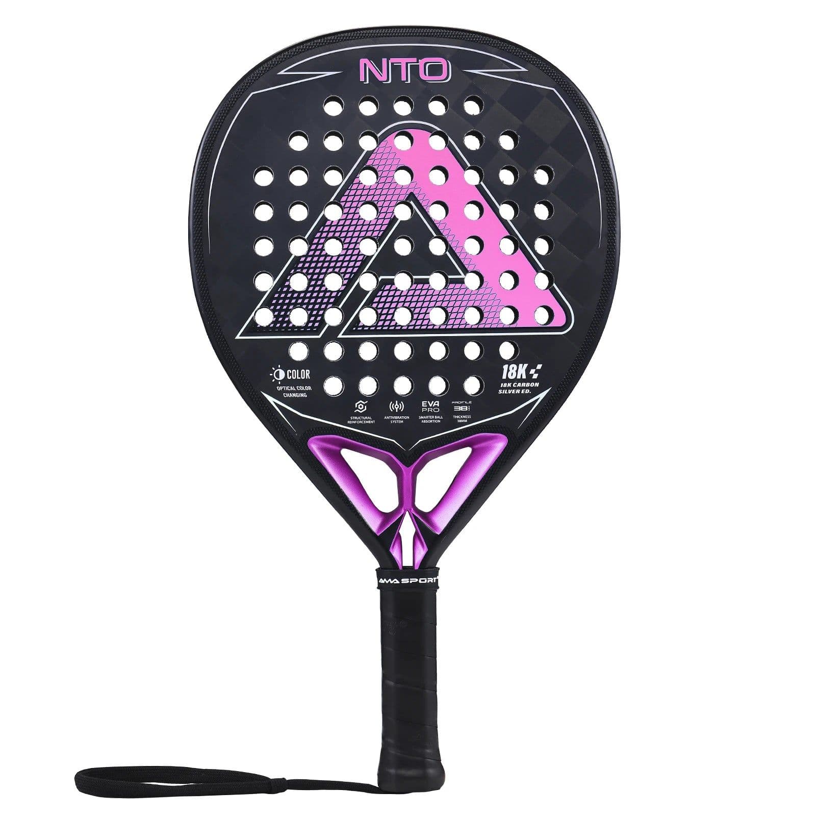 image-AMA Sport NTO Padel Racket 18K Carbon Fiber Diamond