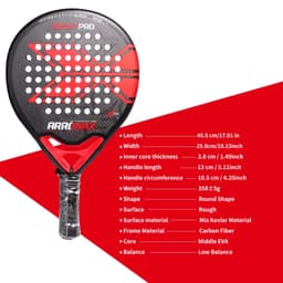 image-Arronax Round 12K Carbon Padel Racket
