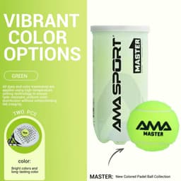 image-AMASPORT Master A20 Padel Tennis Ball 65mm