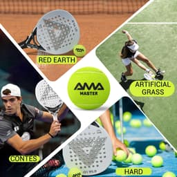 image-AMASPORT Master A20 Padel Tennis Ball 65mm