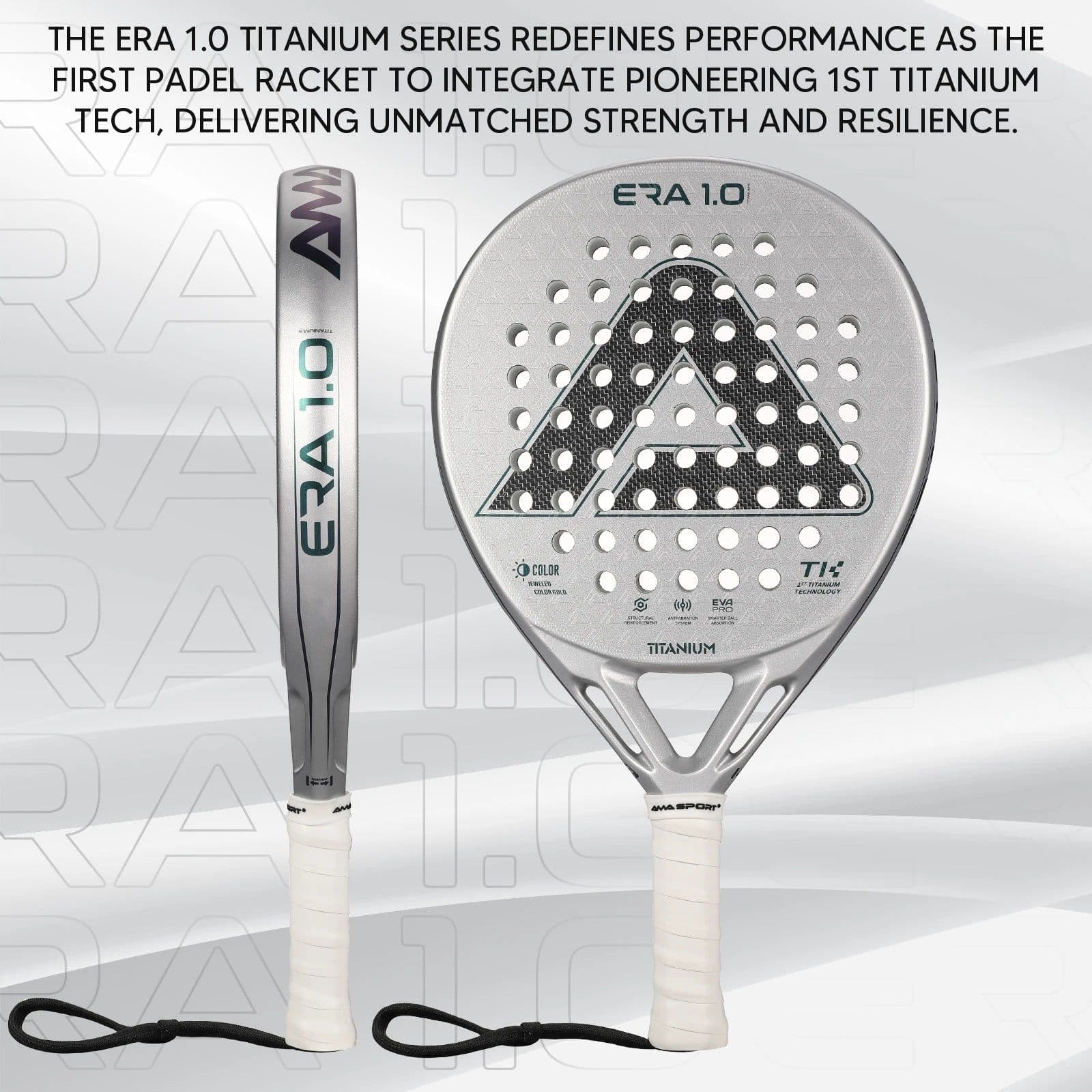 image-AMA ERA 1.0 Titanium Carbon Padel Racket Diamond