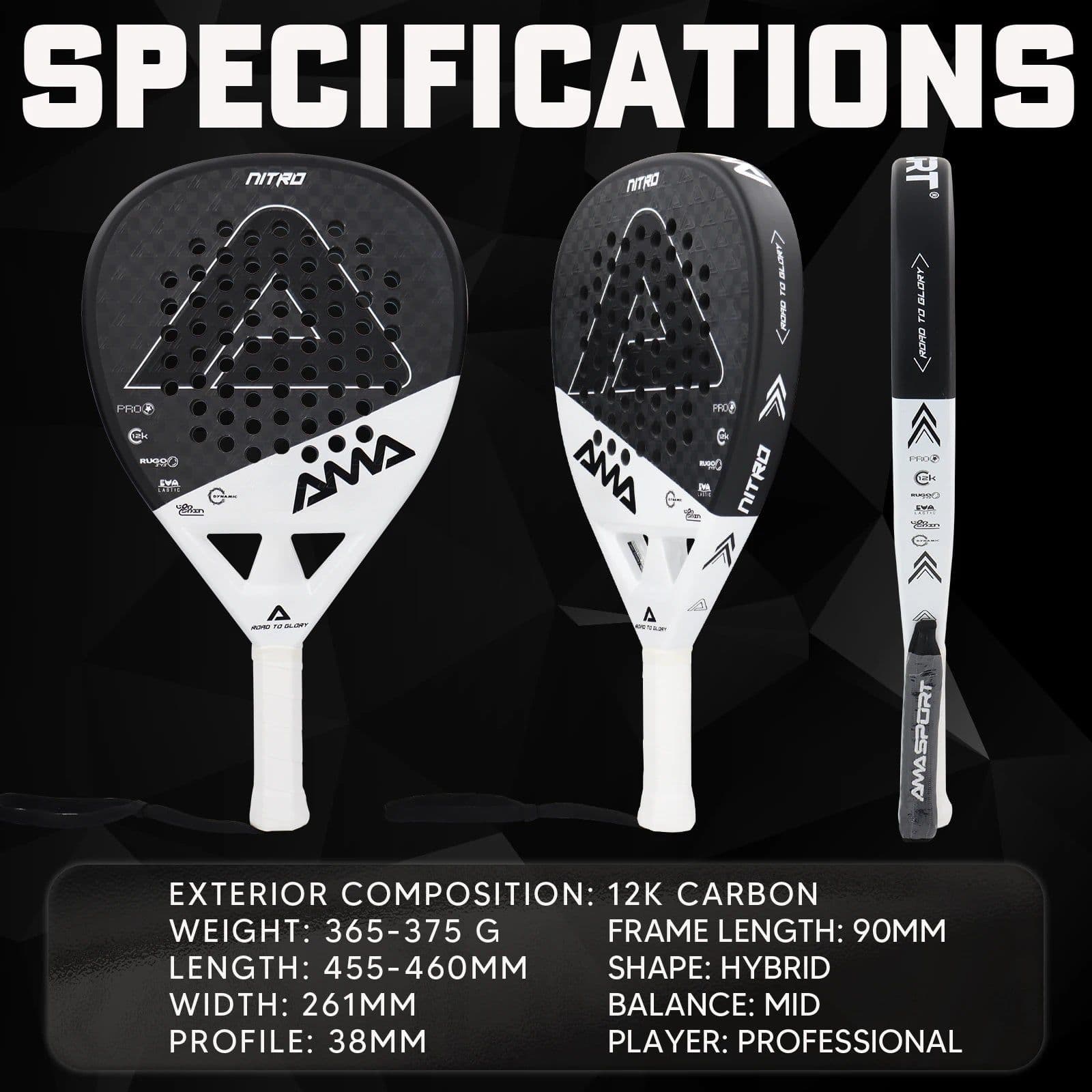 image-AMA Sport Era 1.0 Titanium Padel Racket P43