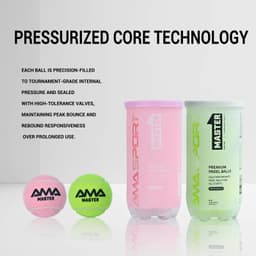 image-AMASPORT Pink Padel Ball ITF Approved 65mm