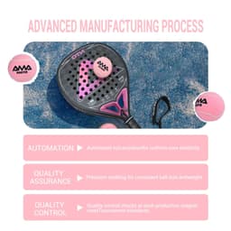 image-AMASPORT Pink Padel Ball ITF Approved 65mm