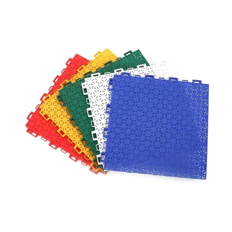 image-TIANSU PP Interlocking Basketball Court Tiles 15mm