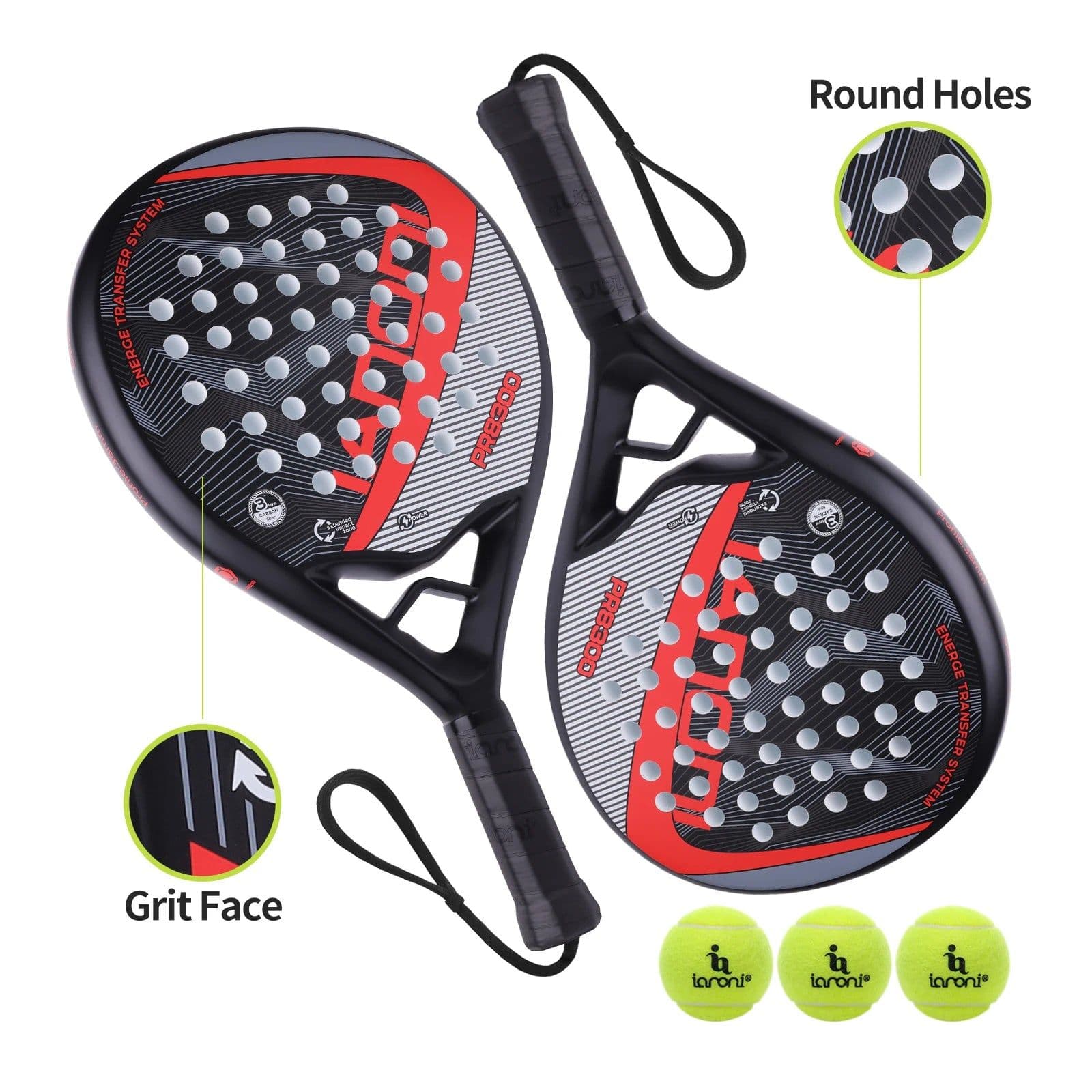 image-IANONI Padel Racket PR660/PR670 Carbon Fiber