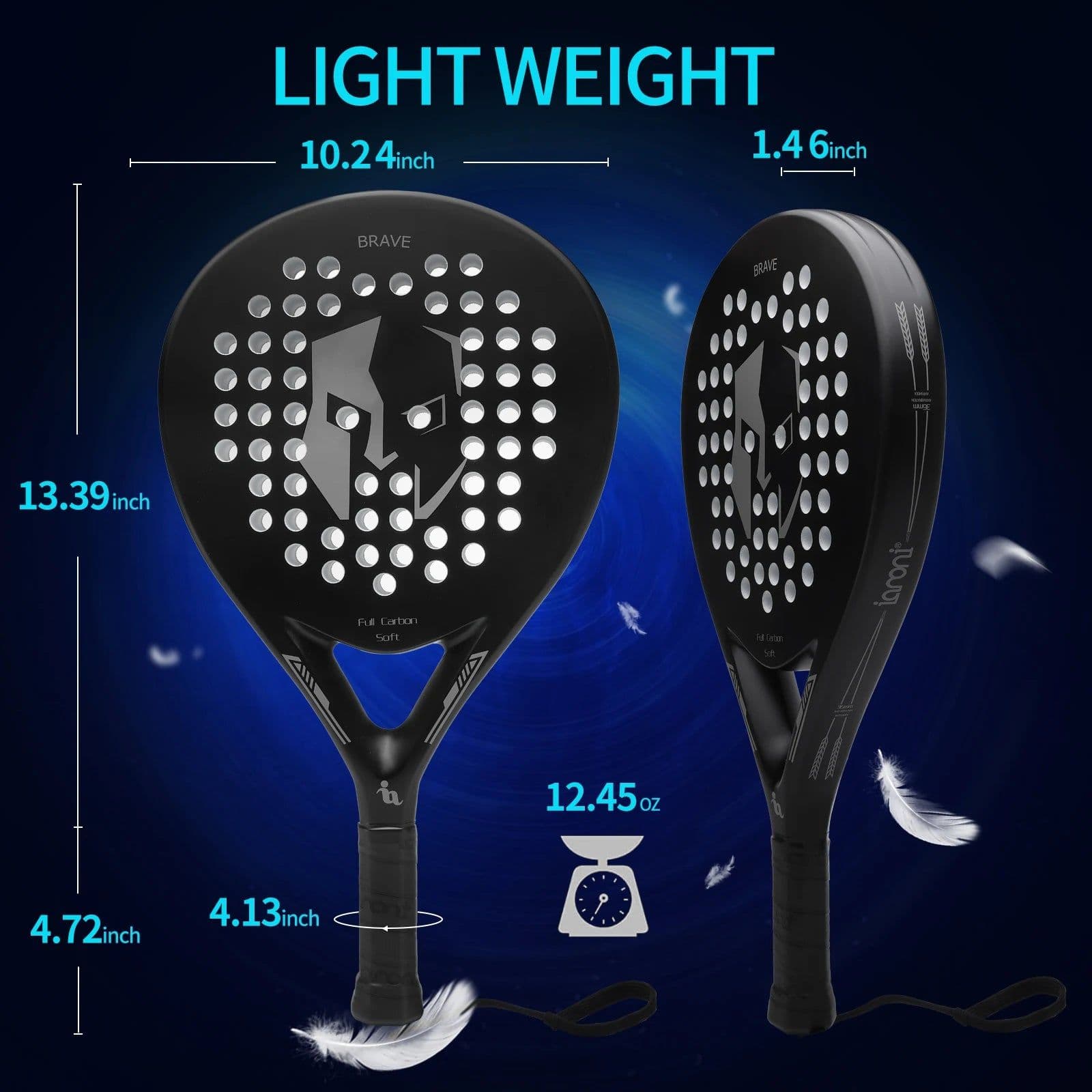 image-IANONI Carbon Fiber Padel Racket PR670