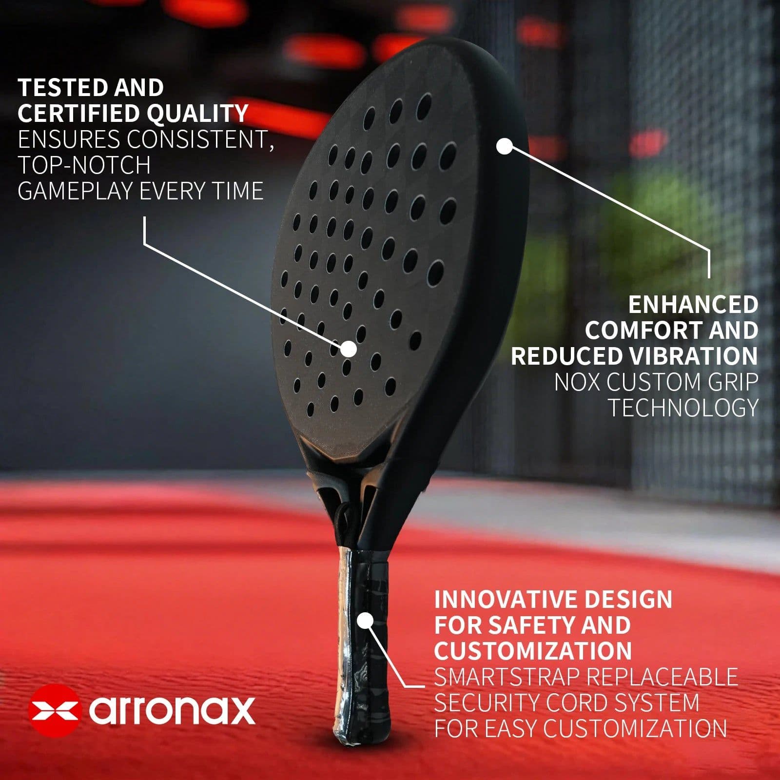 image-Arronax RA23 18K Carbon Padel Racket