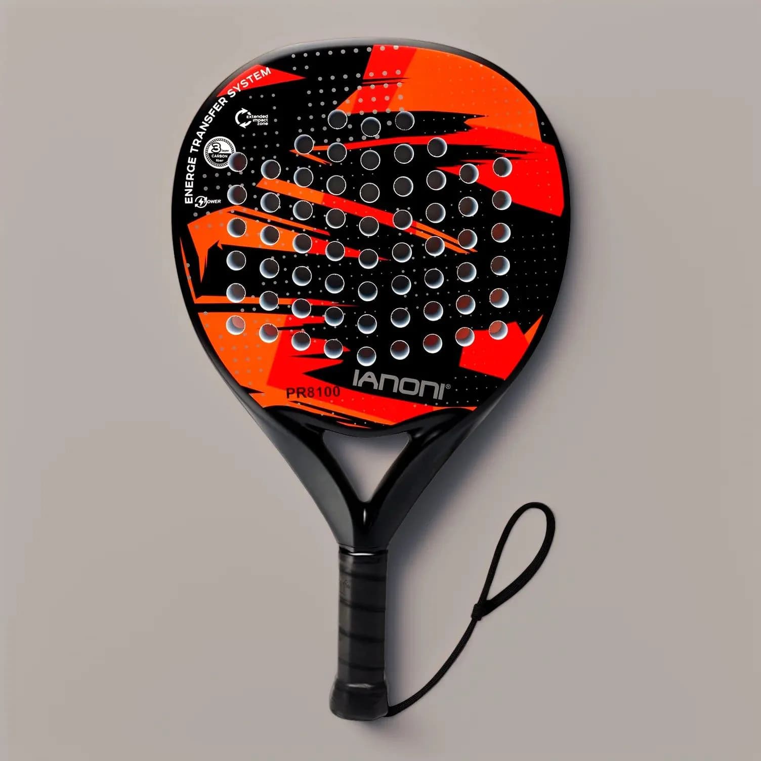image-IANONI Padel Racquet Carbon Fiber Teardrop