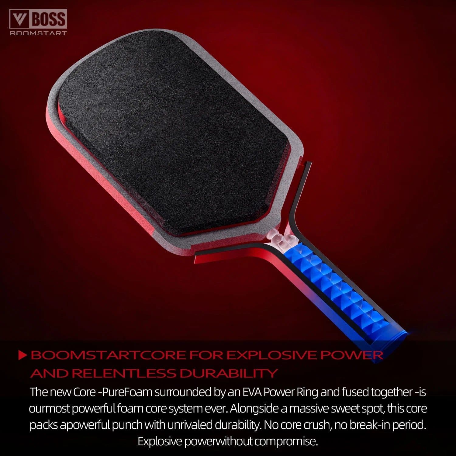 image-Boss Boomstart 01 Pickleball Paddle EPP Foam Core