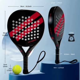image-IANONI PR8200 Padel Racket Carbon Fiber EVA Foam