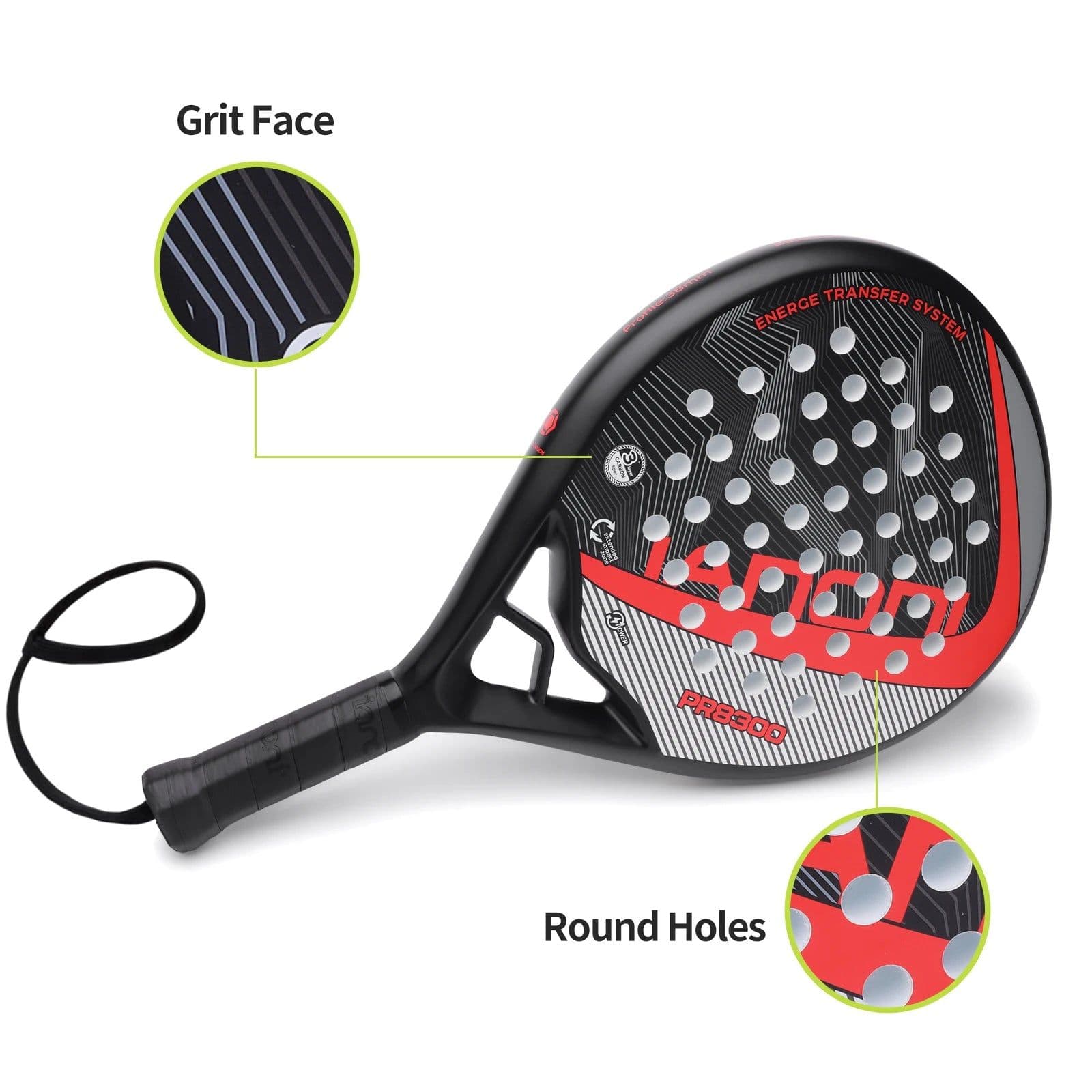 image-IANONI Carbon Fiber Padel Racket PR8300