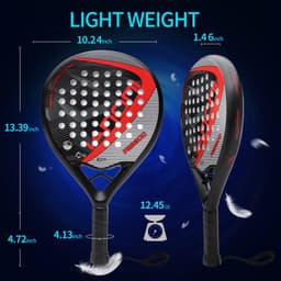 image-IANONI Carbon Fiber Padel Racket PR8300