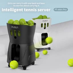 image-PUSUN Tennis Ball Machine PT-Mini-Pro 65+ Capacity