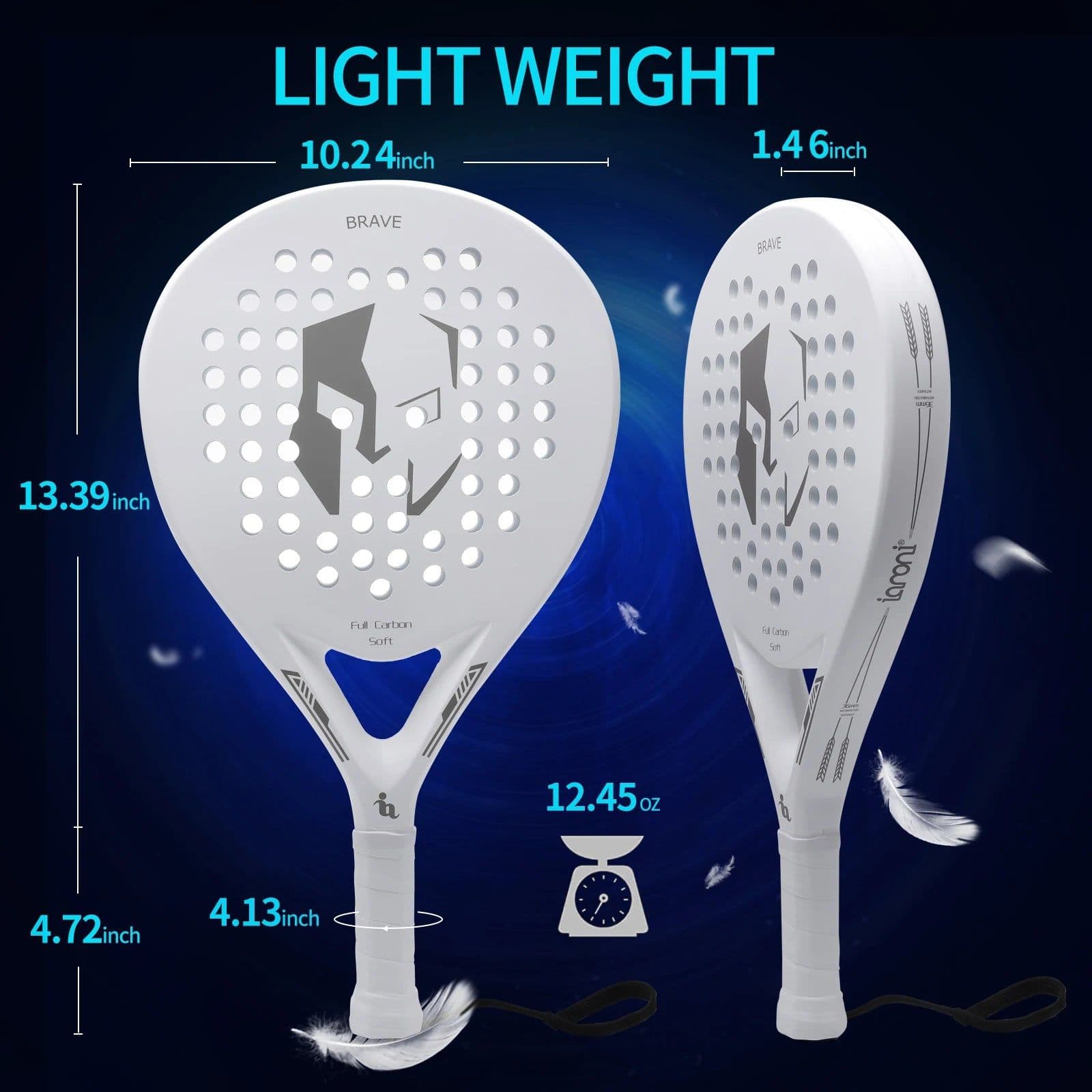 image-IANONI Carbon Fiber Padel Racket PR660_1
