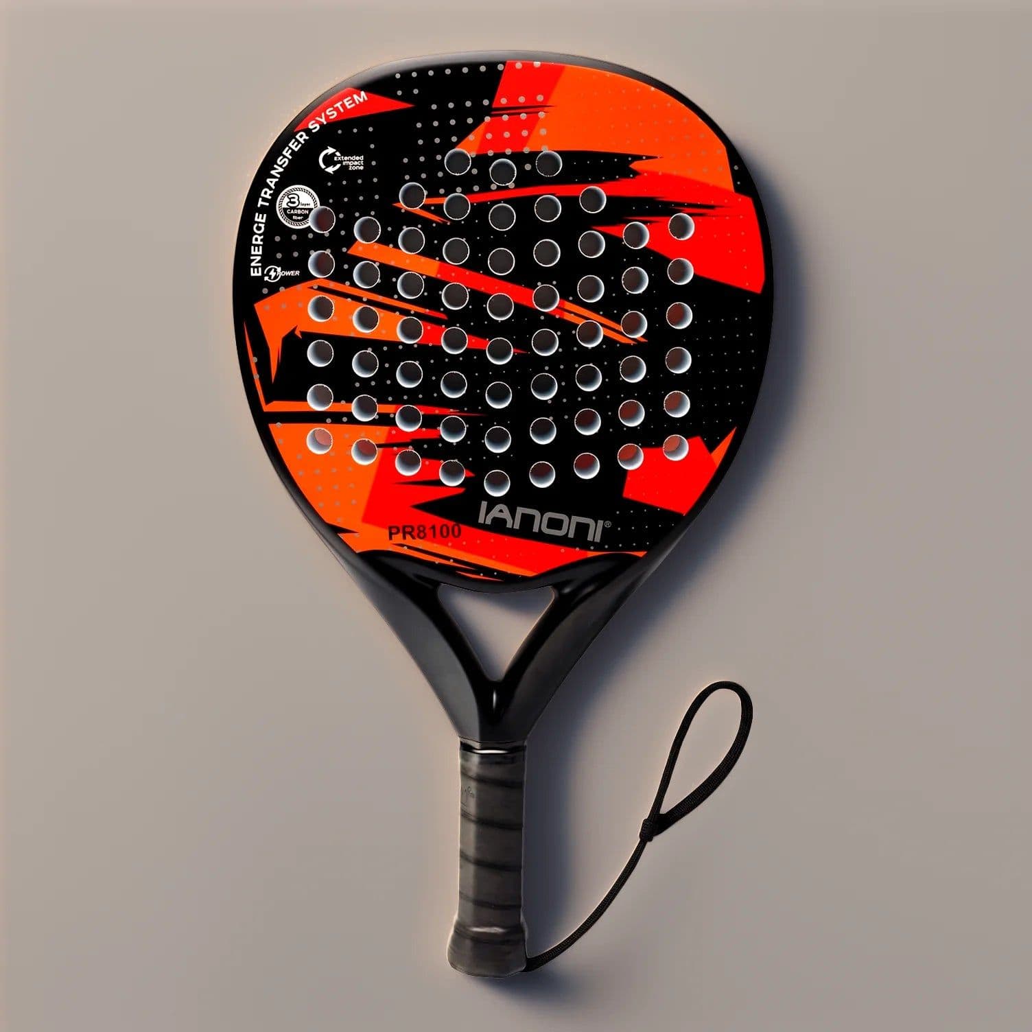 image-IANONI Padel Racket Carbon Fiber EVA Core Teardrop