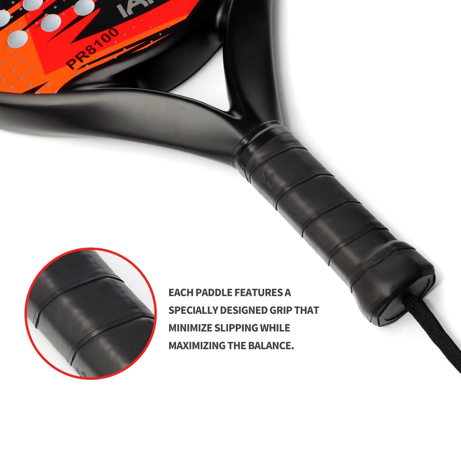 image-IANONI Padel Racket Carbon Fiber EVA Core Teardrop