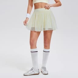 image-Women's Golf Tennis Skirt with Built-in Shorts