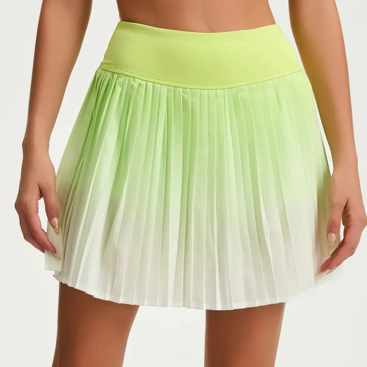 image-Women's Quick Dry Tennis Skirt with Built-in Shorts DQ026-KY