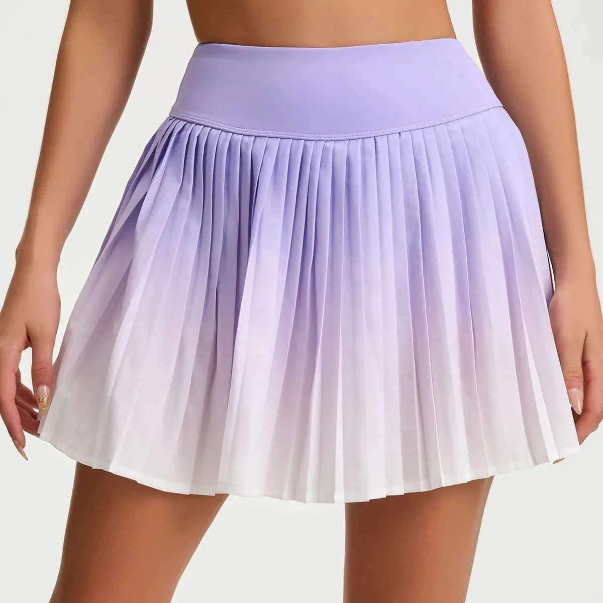 image-Women's Quick Dry Tennis Skirt with Built-in Shorts DQ026-KY