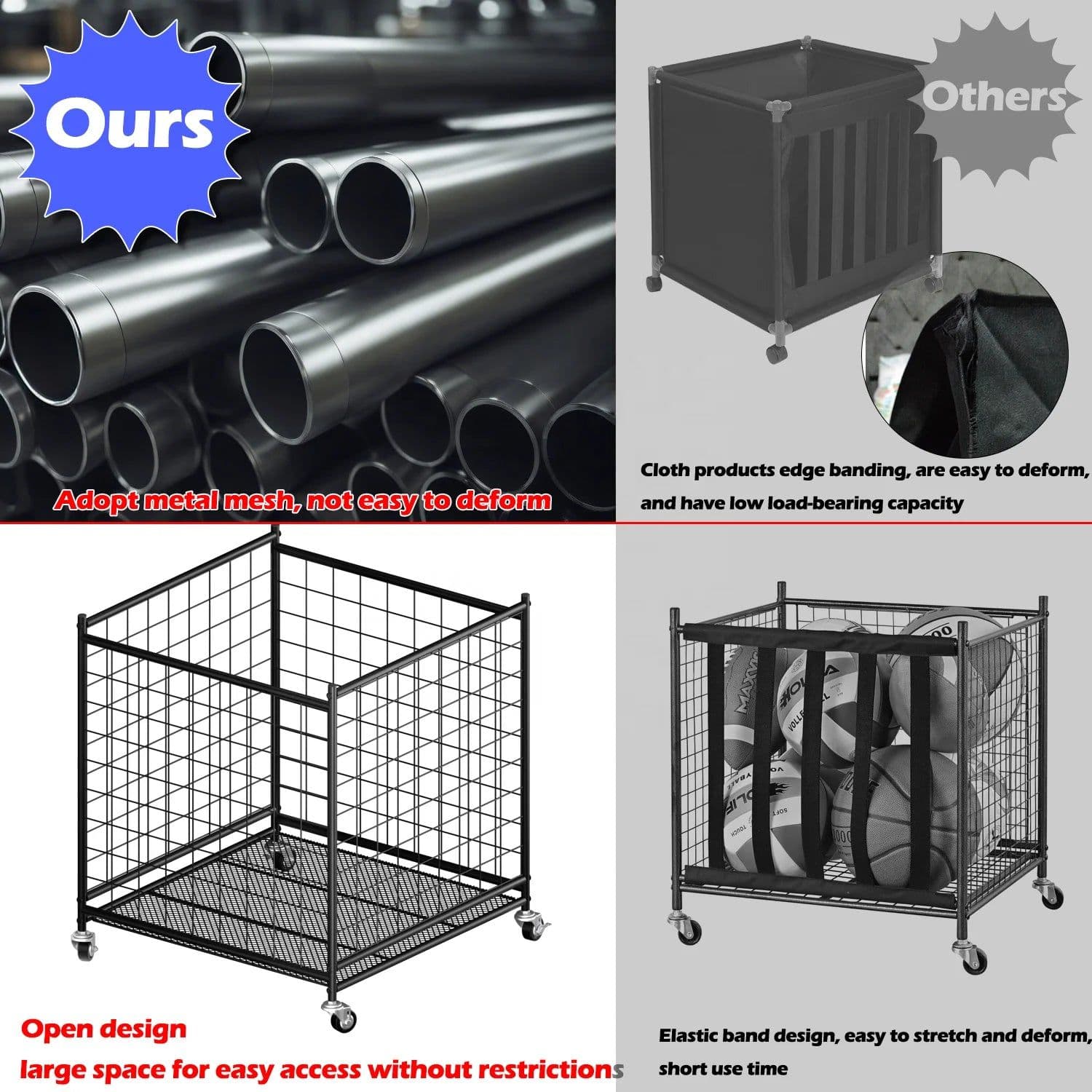 image-HONGCHUANG Sports Ball Storage Rack