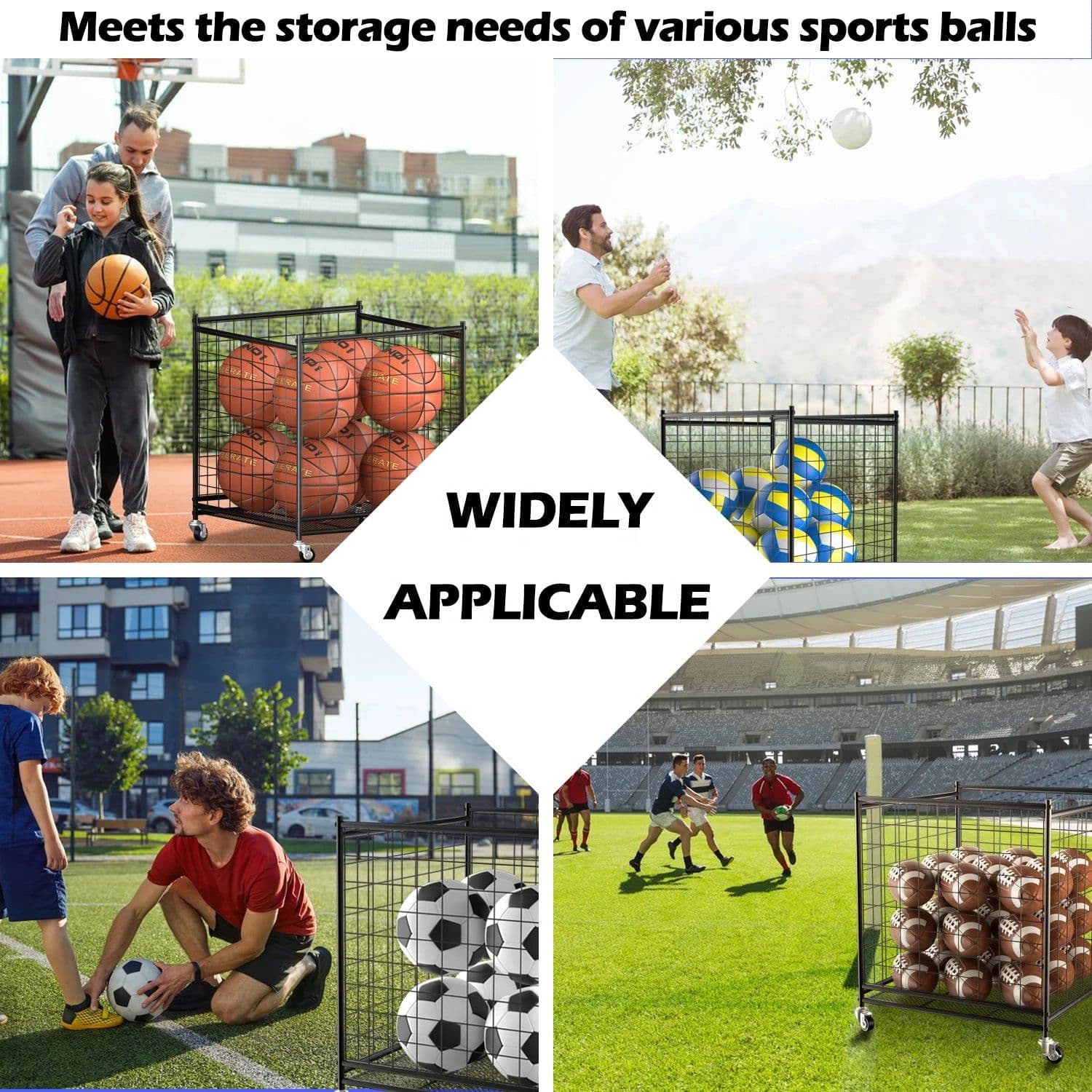 image-HONGCHUANG Sports Ball Storage Rack